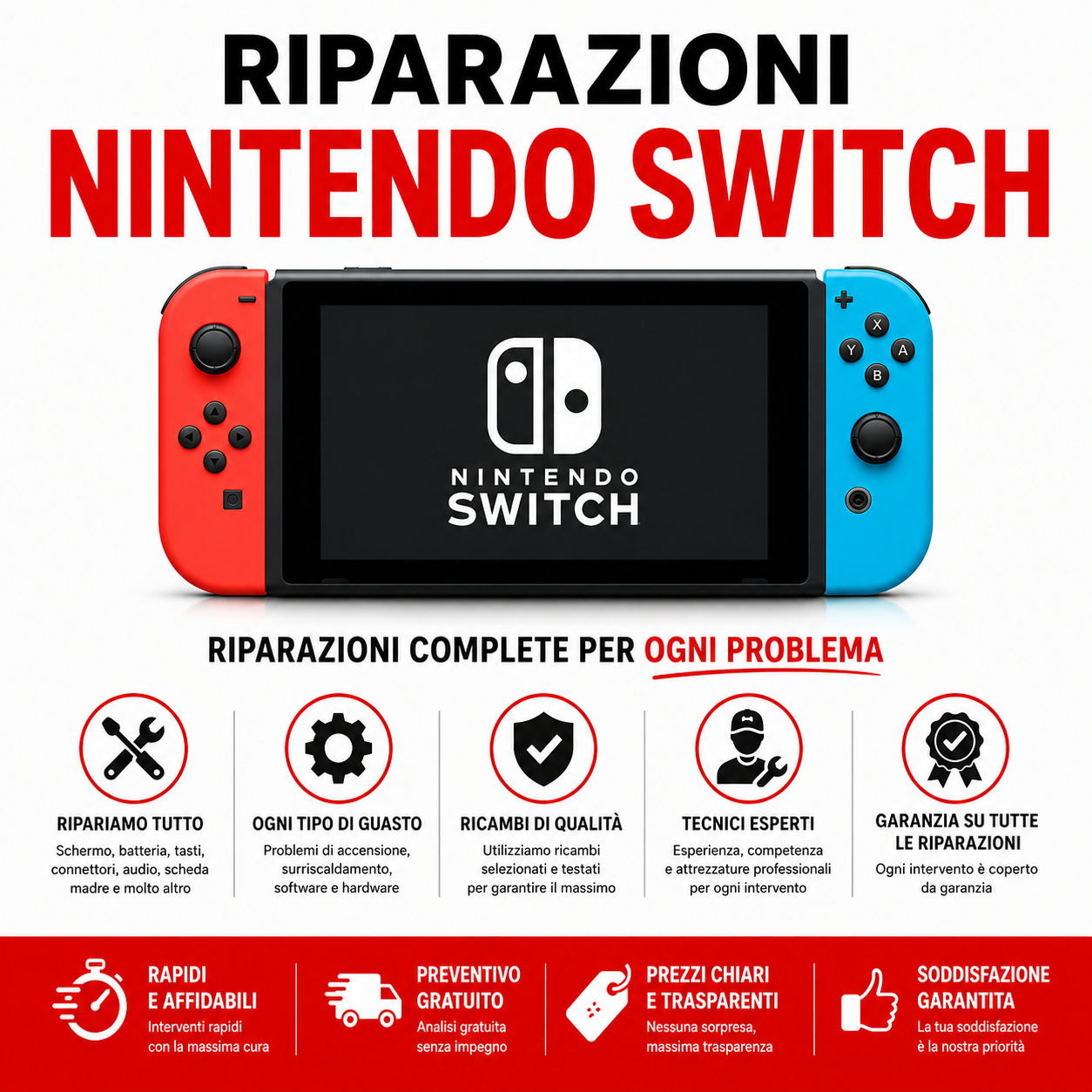 Riparazione Console Nintendo Switch