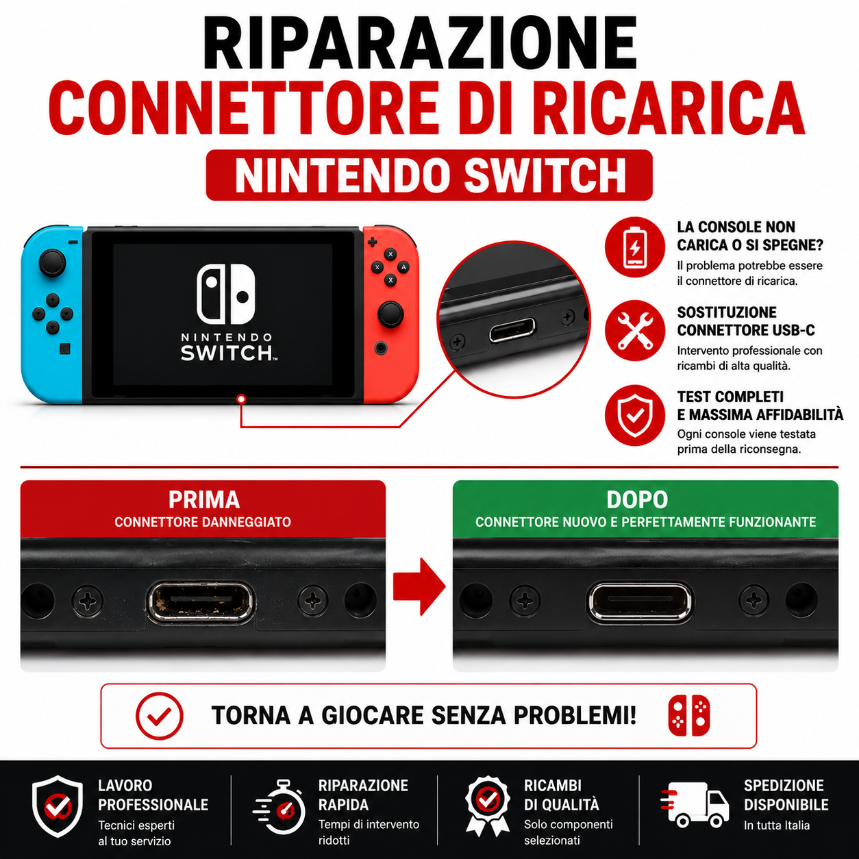 Riparazione Console Nintendo Switch - immagine 2