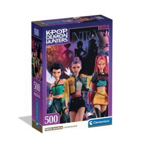 Puzzle 500pz KPop Demon Hunters Huntrix con Poster
